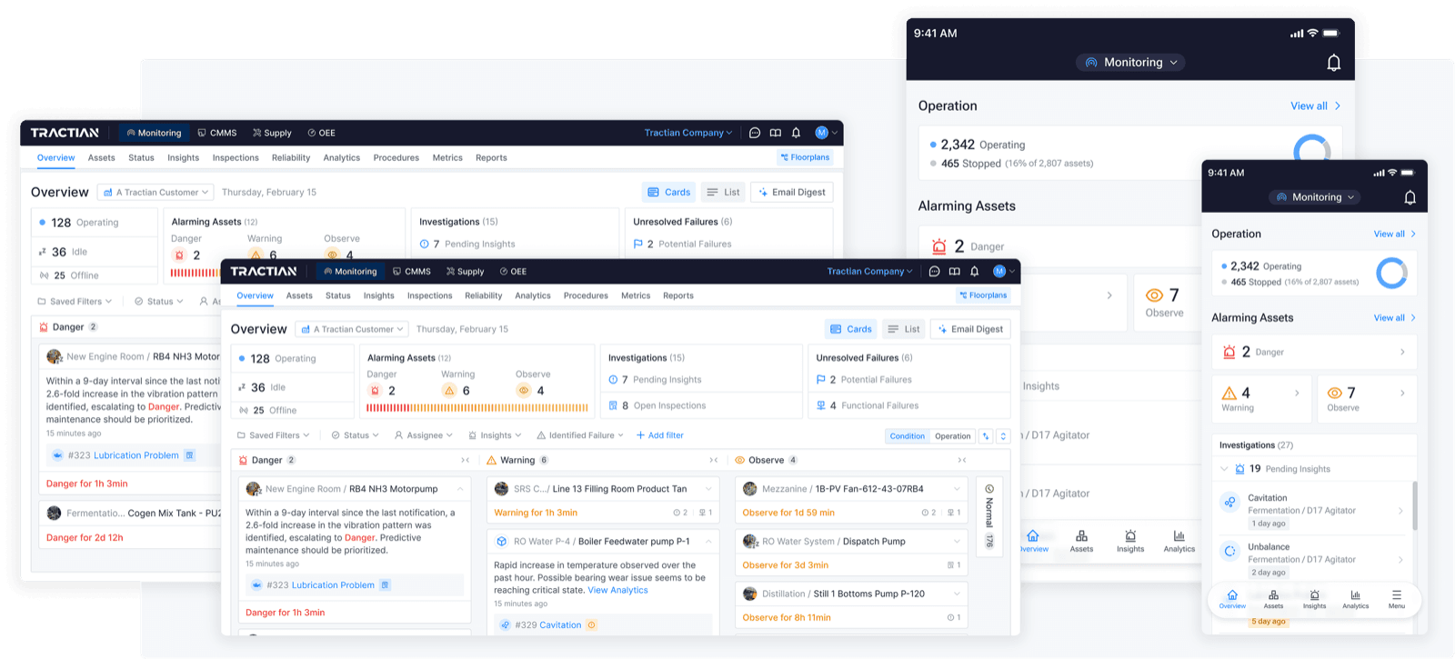 The redesigned Overview shown on desktop and tablet